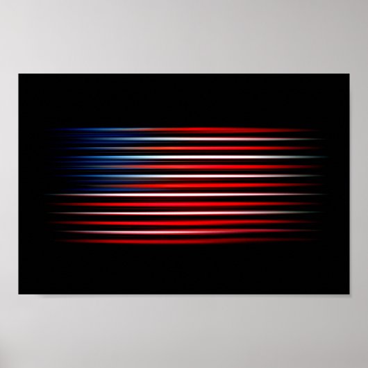 Amerikaanse vlag Abstract Poster (Voorkant)