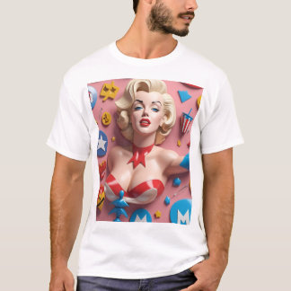 Amerikaanse vlag Abstract T-shirt