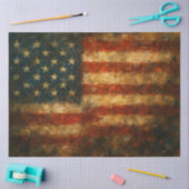 Amerikaanse Vlag Abstracte Vlag Decoupage Papier (Craft)