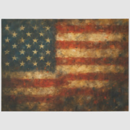 Amerikaanse Vlag Abstracte Vlag Decoupage Papier 