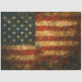 Amerikaanse Vlag Abstracte Vlag Decoupage Papier