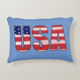 Amerikaanse vlag accent kussen