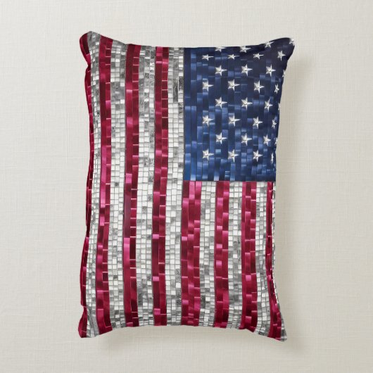 Amerikaanse vlag accent kussen (Achterkant (Verticaal))