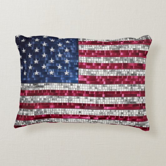 Amerikaanse vlag accent kussen (Achterkant)