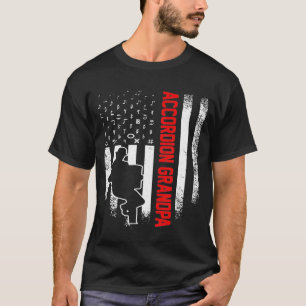 Amerikaanse vlag Accordion Grandpa Notes T-shirt