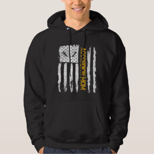  Amerikaanse vlag Accordion Mam Silhouette Hoodie