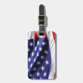 Amerikaanse vlag — Achtergrond Bagagelabel (Voorkant verticaal)
