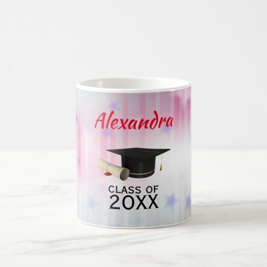 Amerikaanse vlag Achtergrond Koffiemok (Center)