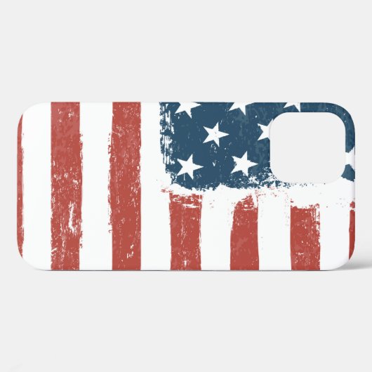 Amerikaanse vlag-achtergrond. Rasterversie. H Case-Mate iPhone Case (Achterkant (horizontaal))