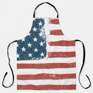 Amerikaanse vlag-achtergrond. Rasterversie. H Schort