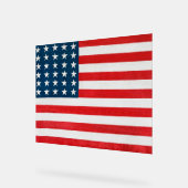 Amerikaanse vlag acryl bord (Hoek)