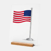 Amerikaanse vlag acryl bord (Hoek)