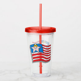 Amerikaanse vlag acryl drinkbeker