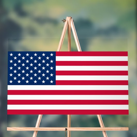 Amerikaanse vlag Acryl teken USA Patriottisch Acryl Bord (Neutraal)