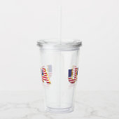 Amerikaanse vlag Acryl Tumbler USA Patriottisch Acryl Drinkbeker (Rechts)