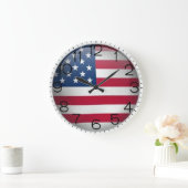 Amerikaanse vlag Acrylwandklok Grote Klok (Huis)