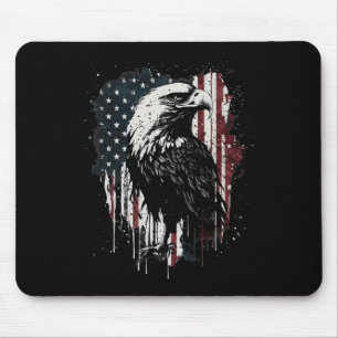 Amerikaanse Vlag Adelaar 4 juli Onafhankelijkheids Muismat