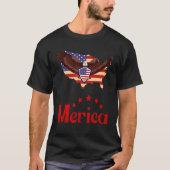 Amerikaanse vlag adelaar glazen t-shirt (Voorkant)