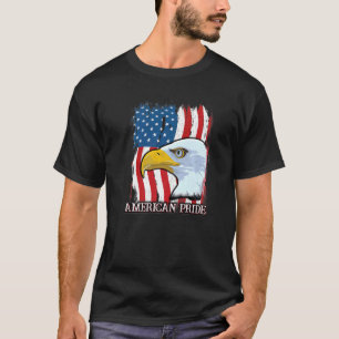 Amerikaanse Vlag Adelaar Mullet 4 juli Merica Trot T-shirt