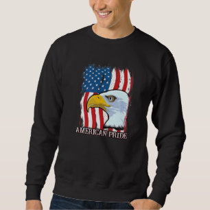 Amerikaanse Vlag Adelaar Mullet 4 juli Merica trot Trui