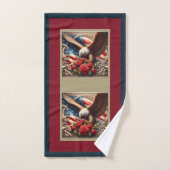 Amerikaanse Vlag Adelaar Patriottische Handdoekens Bad Handdoek (Handdoek)