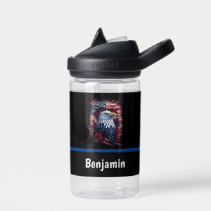 Amerikaanse Vlag Adelaar Rozen Rood Wit Blauw Waterfles