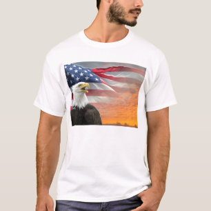 Amerikaanse vlag Adelaar T-shirt