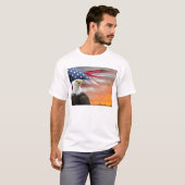 Amerikaanse vlag Adelaar T-shirt (Voorkant volledig)