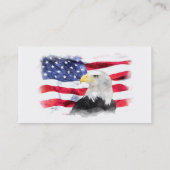 AMERIKAANSE VLAG & ADELAAR VISITEKAARTJE (Achterkant)