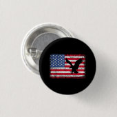 Amerikaanse Vlag Adelaar VS Ronde Button 3,2 Cm (Voorkant /achterkant)
