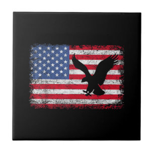 Amerikaanse Vlag Adelaar VS Tegeltje