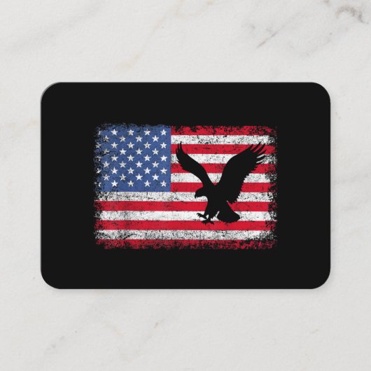 Amerikaanse Vlag Adelaar VS Visitekaartje (Voorkant)