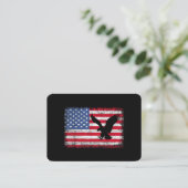 Amerikaanse Vlag Adelaar VS Visitekaartje (Staand voorkant)