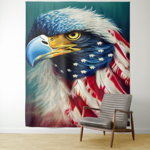 Amerikaanse Vlag Adelaar Wandkleed