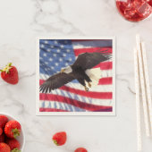 Amerikaanse vlag & adelaarsservetten servet (Insitu)