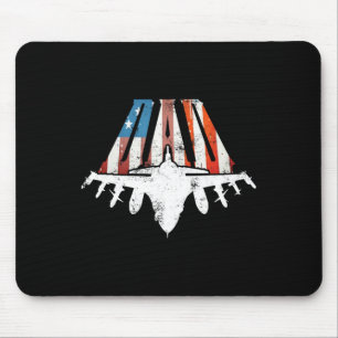 Amerikaanse vlag Air Fighter Jet Fathers Dag 4th O Muismat