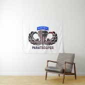 Amerikaanse vlag - Airborne Parachutist Wandkleed (In Situ (horizontaal))