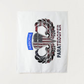 Amerikaanse vlag - Airborne Parachutist Wandkleed (Voorkant)