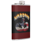 Amerikaanse vlag Airborne Wings Heupfles (Rechts)