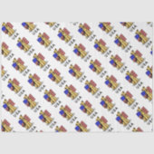 Amerikaanse vlag Airedale Terrier Dog - Cute Tissuepapier (Voorkant)