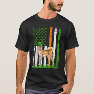 Amerikaanse vlag Akita Hondenliefhebbers St Patric T-shirt