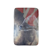 Amerikaanse vlag Alaskan Polar Beer Badmat (Voorkant Verticaal)