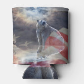 Amerikaanse vlag Alaskan Polar Beer Blikjeskoeler (Achterkant)