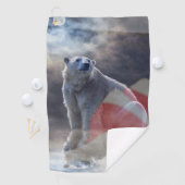 Amerikaanse vlag Alaskan Polar Beer Golfhanddoek (Insitu)