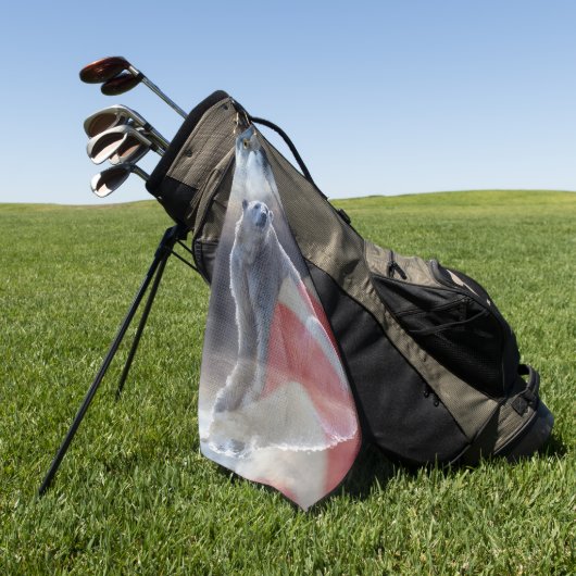 Amerikaanse vlag Alaskan Polar Beer Golfhanddoek (Groen)
