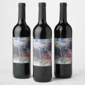 Amerikaanse vlag Alaskan Polar Beer Wijn Etiket (Flessen)