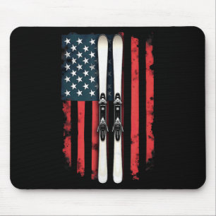 Amerikaanse vlag alpineskiër _6 muismat