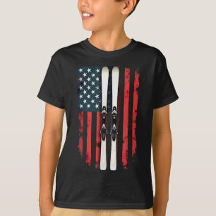 Amerikaanse vlag alpineskiër _6 t-shirt