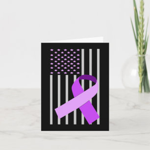 Amerikaanse vlag Alzheimer Ribbon Alzheimer Awaren Kaart