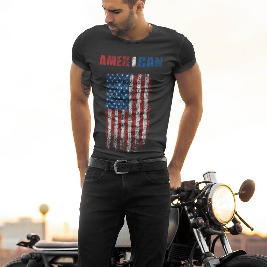 AMERIKAANSE Vlag (AMER.I.CAN) T-shirt